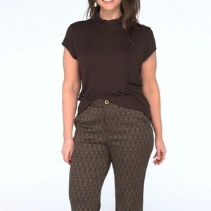 CAbi Slinky Turtleneck In Dark Chocolate